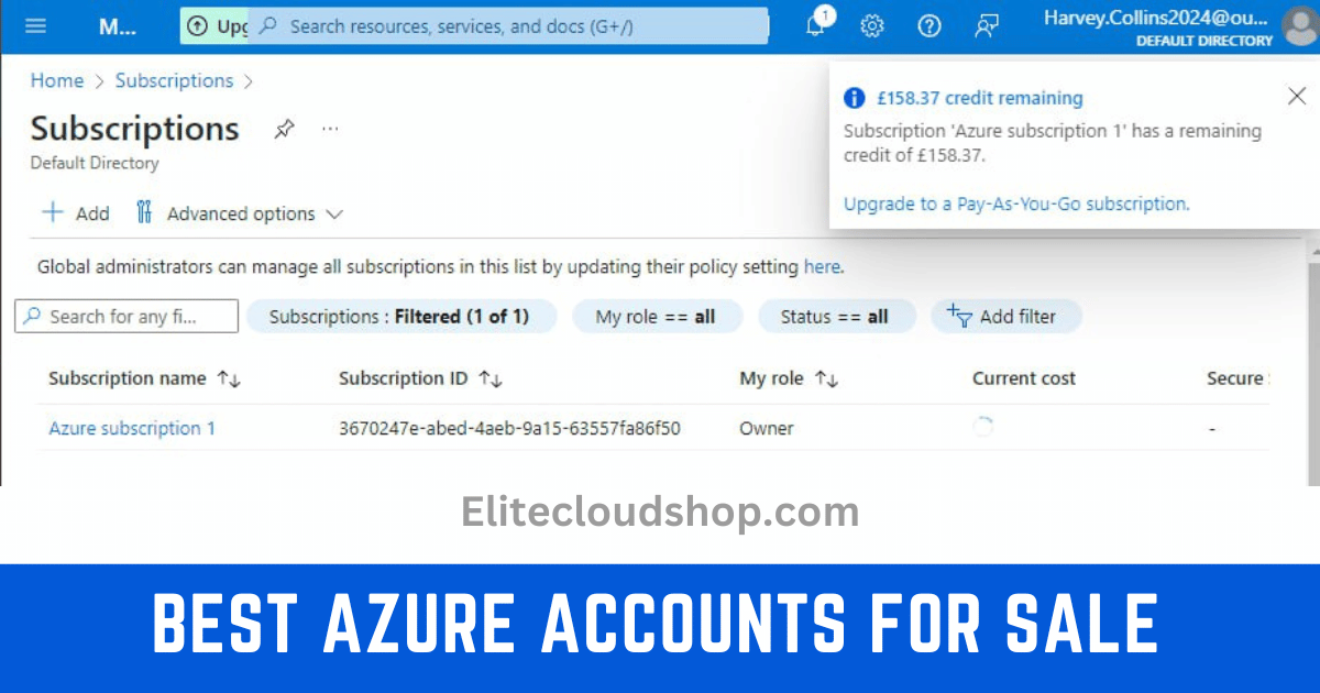 Best Azure accounts for sale